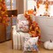DFXSZ Fall Pillow Covers 18x18 inch Set of 2 Blue and Green Watercolor Pumpkin Fallen Leaves Decorative Throw Pillow Covers Autumn Thanksgiving Farmhouse Decoration for Home Couch TH27-E18